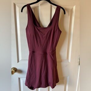 HALARA Burgandy Romper Skort size Large NWOT